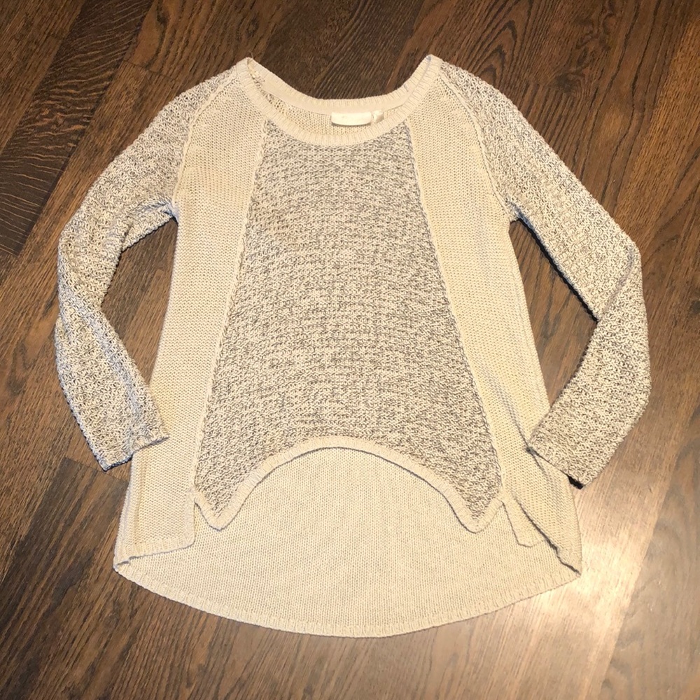 High low knit sweater